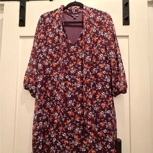 As U Wish Purple Floral Dress